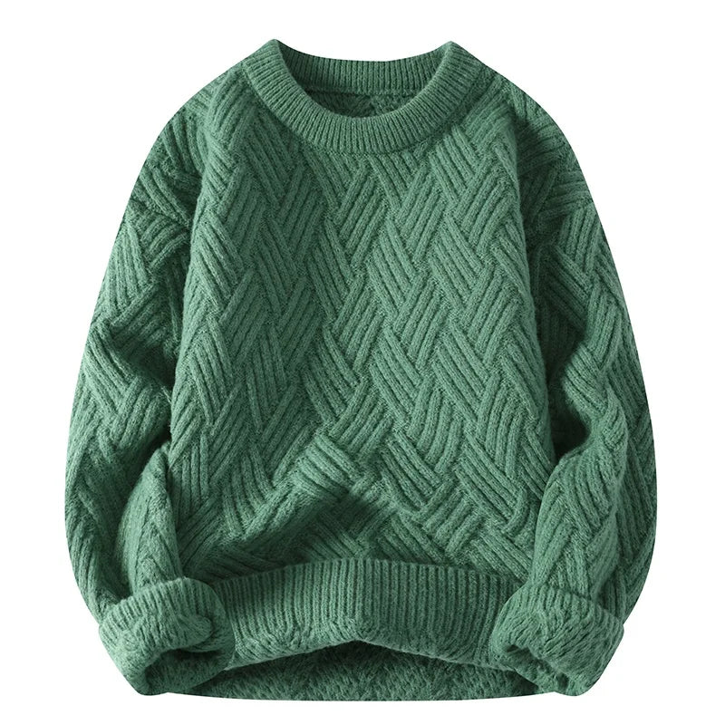 Kellen | Plaid Crew Neck Sweater