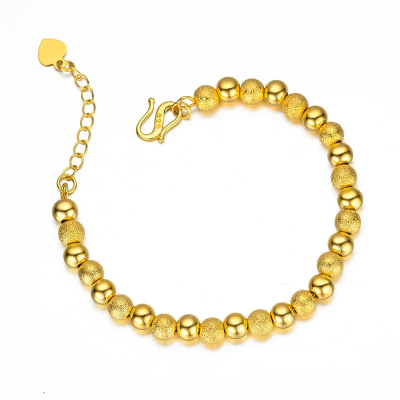 Liora Beaded Bracelet – A delicate bracelet with gold beads.