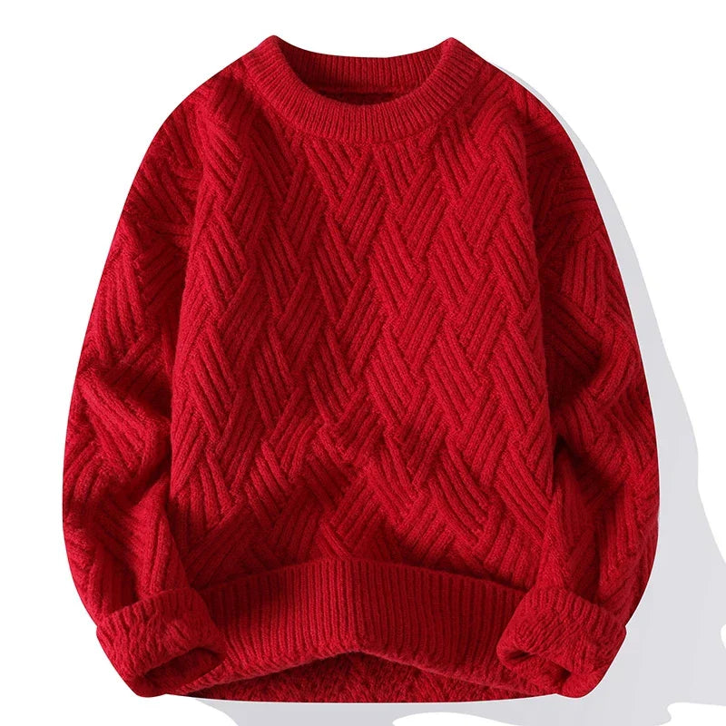 Kellen | Plaid Crew Neck Sweater